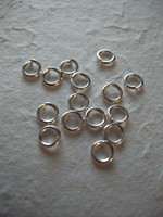 7/1,2mm Välirenkaat: Hopeoitu 40kpl