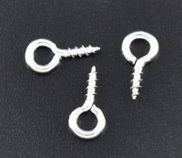 Silmukkaruuvi 8x4mm: Hopeoitu