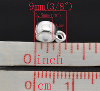 Riipuspidike 9x4mm: Hopeoitu 5kpl
