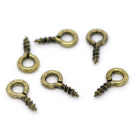 Silmukkaruuvi 8x4mm: Pronssi 50kpl