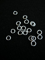5mm Välirenkaat 0.9mm: Hopeoitu 50kpl