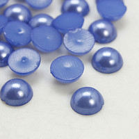 6mm Puolihelmi 100kpl: Sini/Violetti