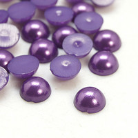 6mm Puolihelmi 100kpl: Tummavioletti