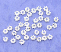 4mm Rondellit: Hop. 40kpl