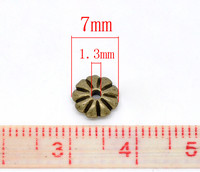 7mm Rondellit: Pronssi 20kpl