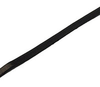 5mm Litteä nahkanauha: Musta