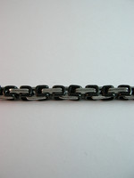 4,5mm Kaulaketju: Musta/teräs 316L
