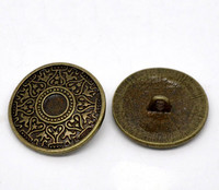 25mm Metallinappi: Pronssi 1kpl