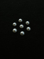6mm Puolihelmi: Hopea 100kpl