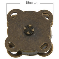 15mm Magneettinappi: Pronssi 1kpl