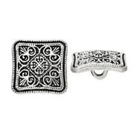 13mm Metallinappi: Antiikkihok. 1kpl