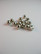 6mm Metallihelmi: Platina 25kpl