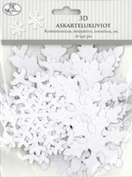 3D Askartelukuvio: Hiutale