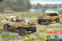 Schwimmwagen Type 166 ( 2 in 1 + MG34 and Canvas Cover 1/35