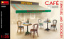 Cafe Furniture & Crockery 1/35