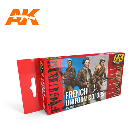 French Uniform Colors Set (kuusi maalia)