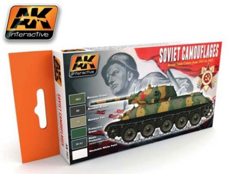 Camouflage Paint Set for Soviet WWII AFV (6 Colors)
