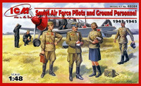 Soviet Pilots & ground Personnel 1/48