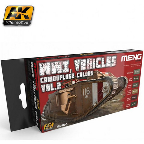 WW I Armored Vehicles Paint Set Vol.2