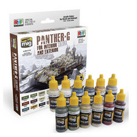 Panther G Interior and Exterior Colors 12 jars