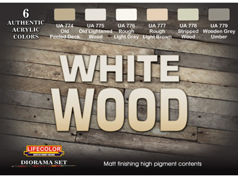 White Wood Paint Set