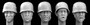 5 Heads Wearing German Paratroop Helmet WWII 1/35