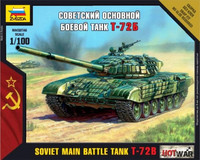 T-72 Russian Tank 1/100