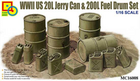 German WWII Jerry Can and Fuel Drum Set 1/16