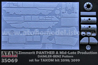Zimmerit Panther A Late Daimler-Benz Pattern (Takom kit) 1/35