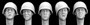 5 Heads Wearing US M1 Helmets 1/35