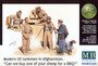 Modern US tankmen in Afganistan 1/35