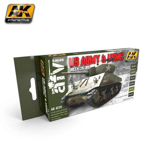 US Army & USMC Green Colors Set