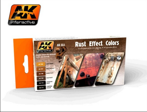 Rust Effects Colors (kuusi väriä)