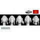 5 Heads Soviet WW2 Tank Helmets 1/35