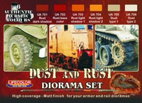 Dust & Rust Diorama weathering colors (6 colors)