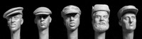 Heads Rural Civilians WWII Era Set 2 1/35