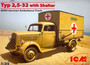 Typ 2,5-32 with Shelter WWII German Ambulance Truck 1/35