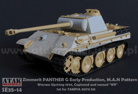 Zimmerit Panther G Early Prod. M.A.N Pattern Warzaw Uprising 1944 Capured and Named WP (Tamiya kit) 1/35