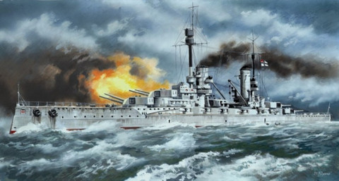 KRONPRINZ, WWI German BATTLESHIP 1/350