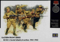 Eastern Front Series, Kit No 2, Soviet Infantry in Action (1941-42) 1/35