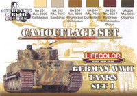 German Tanks WW II Color set 1 (6 colors)