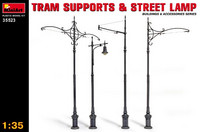 Tram Supports & Street Lamp 1/35