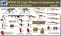 WWII US Light Weapon & Equipment Set 1/35