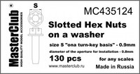 Slotted Hex Nuts on A washer, Size S "on A Turn-Key basis" - 0.9mm
