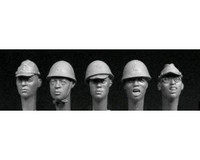 5 Japanese Heads 1/35
