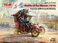 Battle of Marne 1914, Taxi car with French Infantry