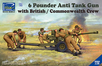 6 Pounder Anti-Tank Gun with British/commonwealr´th Crew 1/35