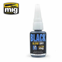 Black Cyanoacrylate Glue (Slow Dry)