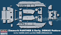 Zimmerit Panther A (Takom + Das Werk) DEMAG Pattern