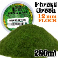 Static Grass Flock 12mm Forest Green  280ml